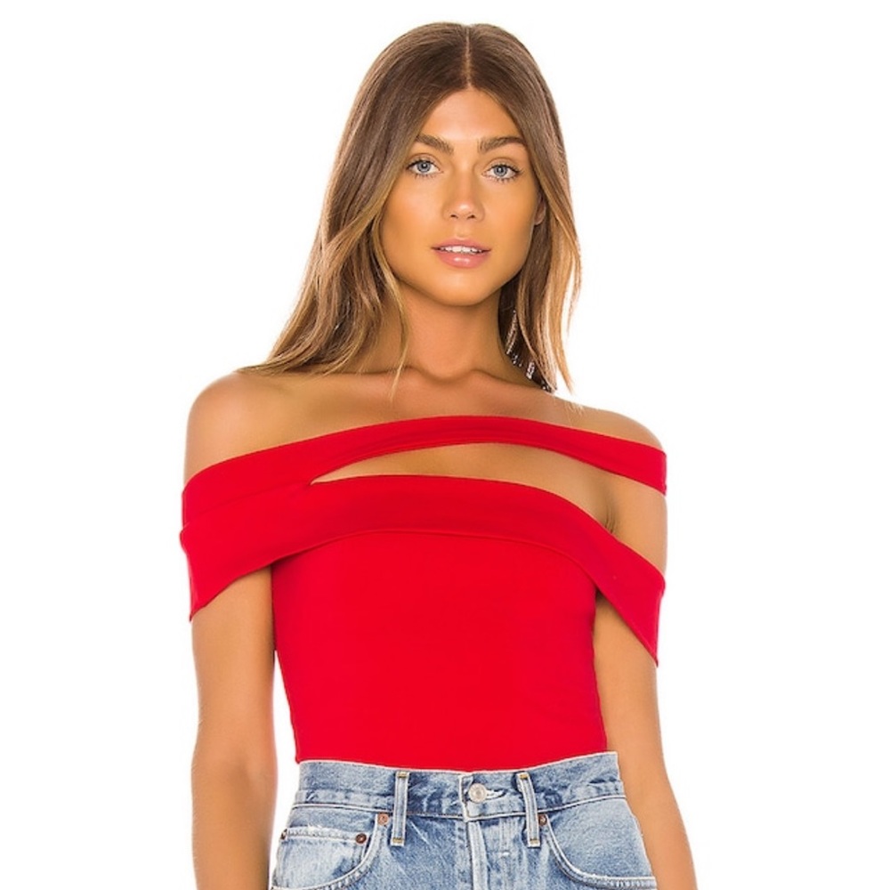 Superdown Red Bodysuit